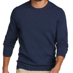 Joseph Abboud Men’s Crew Neck Sweater cashmere blend NEW dark blue size …